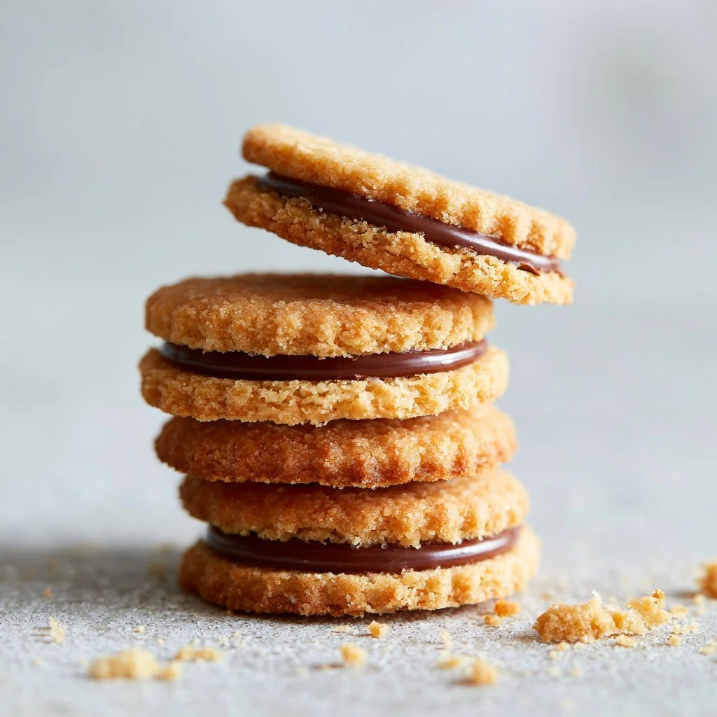 Delicious homemade Kingston Biscuits on a rustic wooden table