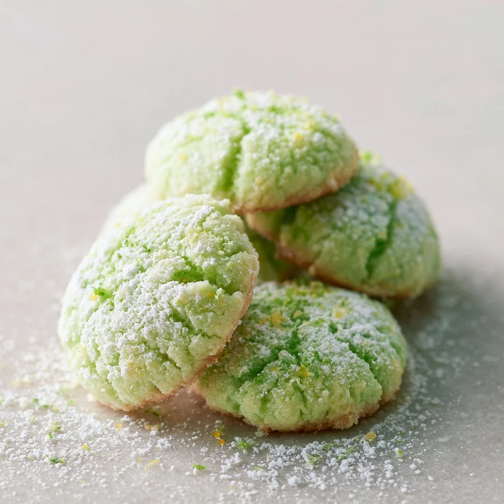 Delicious Key Lime Cookies with a zesty lime flavor and a light texture.