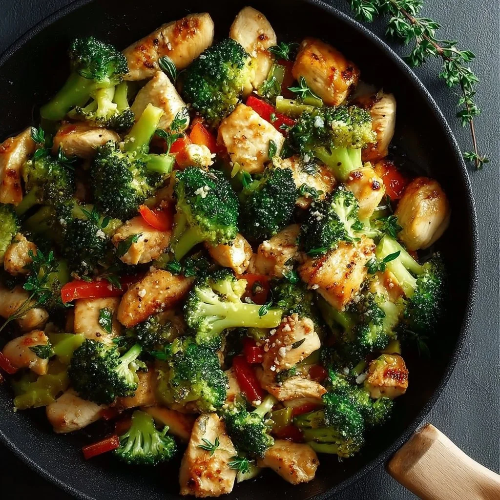One-Pan Low Carb Chicken and Broccoli Delight