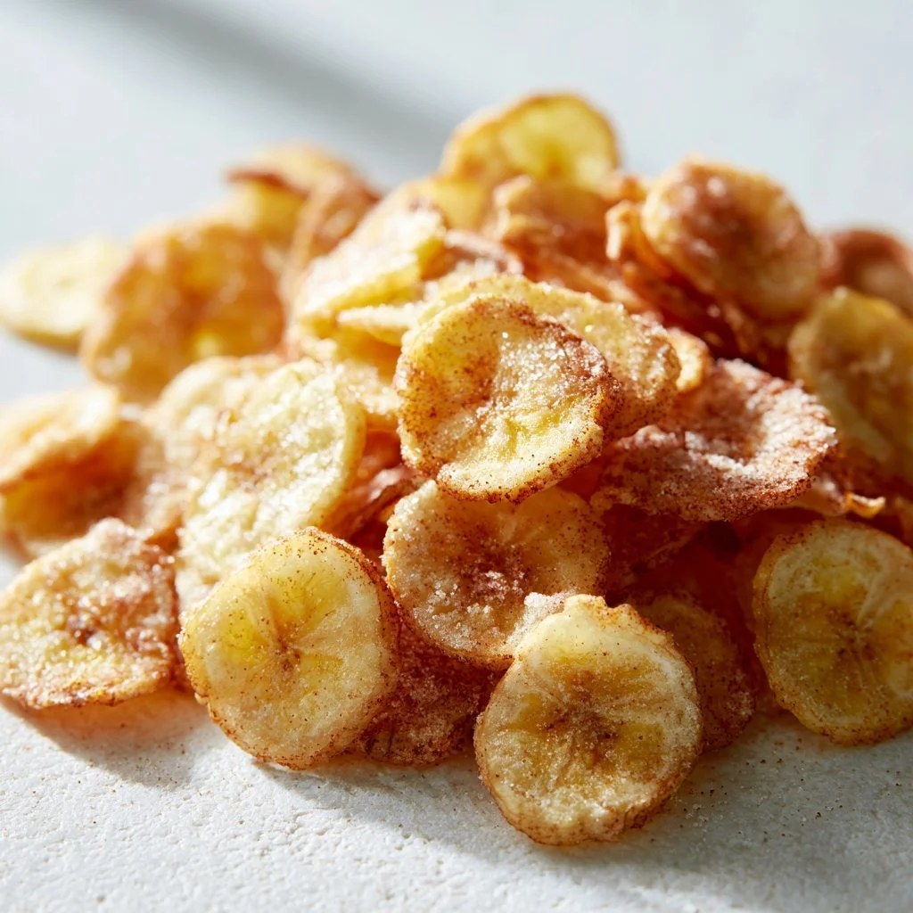 Quick & Easy Cinnamon-Sugar Air Fryer Banana Chips