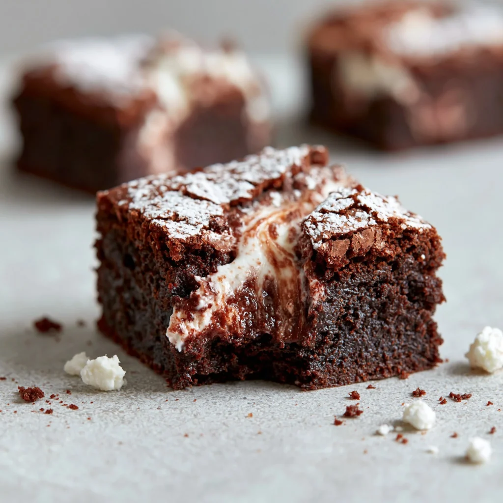 Delicious zero sugar brownies made with Greek yogurt for a healthy dessert option.