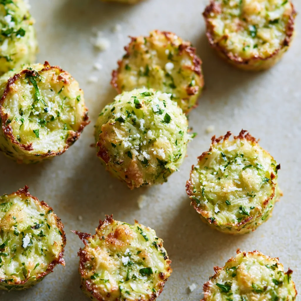 Delicious zucchini garlic bites served on a platter