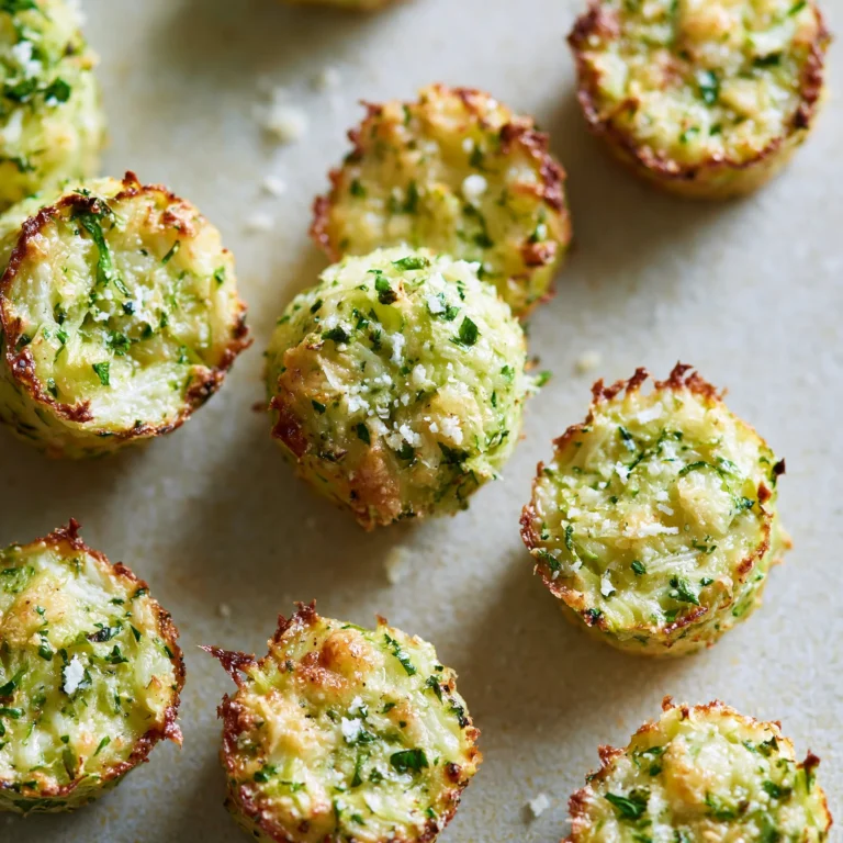 Delicious zucchini garlic bites served on a platter